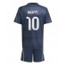 Real Madrid Kylian Mbappe #10 Bortedraktsett Barn 2025-26 Korte ermer (+ Korte bukser)